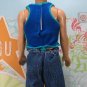Barbie Ken Doll Clothes Dark Blue Teal Green Tank Top KDC4