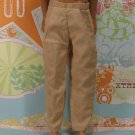 Barbie Ken Doll Clothes Tan Light Brown Dress Pants Slacks KDC7
