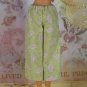 Barbie Doll Clothes Apple Green Cotton Pajama Pants Pink Barbie Logo Tagged BDCPJ7