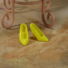Barbie Doll Size Lemon Yellow Close Toe Heeled Pumps BDS1