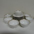 RARE Excellent Vintage Princess House Exclusive Bavaria China Set 7 Cups Saucers