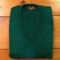 Brooks Brothers St. Patrick's Day Green V-neck Sweater Medium