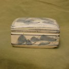 Blue and White Porcelain Keepsake or Trinket Box