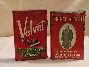 Vintage Prince Albert  amd Velvet Tobacco Tin