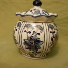 Home Accents , Home Decor, Blue and White Decorative Jar.