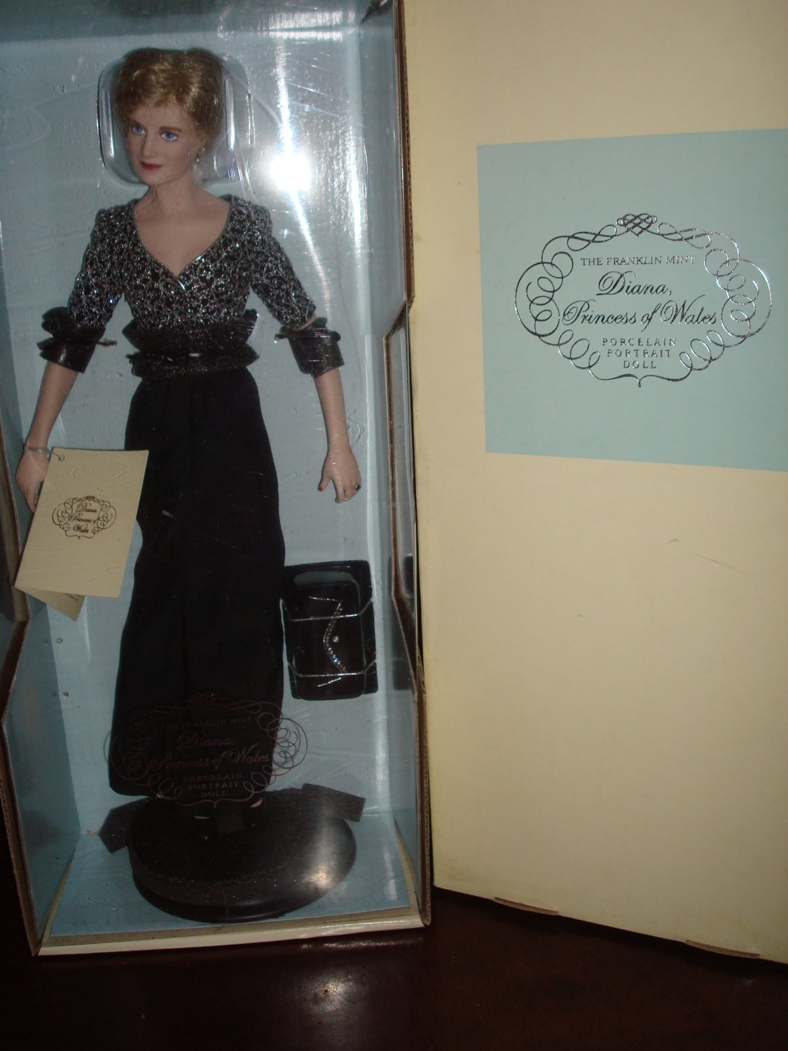 Franklin Mint Princess Diana Porcelain Doll-"Princess Of Nobility" NIB