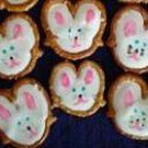 Easter bunny chocolate pretzels two dz