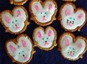 Easter bunny chocolate pretzels two dz