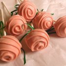 Rose cake pops, choice color white, pink, yellow,