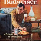 1963 Budweiser Ad ""cheese 'n crackers""