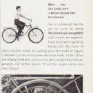 1963 Curtis Circulation Company Ad ""deluxe bicycle""