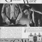 1937 G & W WHISKEY "GUESS WORK" Advertisement