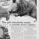 1937 Univex Movie Camera "Make Christmas" Advertisement