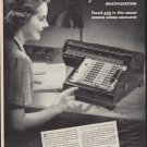 1938 MONROE ADDING-CALCULATOR "SPEED RECORDS" Ad