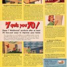 1953 US PLYWOOD CORP "WELDWOOD PLYWOOD" Advertisement