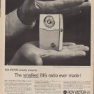 1960 RCA Victor Radio "Smallest Big Radio" Ad