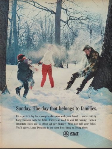 1967 AT&T Ad "THE DAY THAT BELONGS TO FAMILIES"