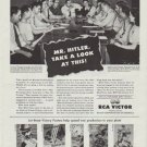1942 RCA Victor Ad "Mr. Hitler, Take a Look at This!"