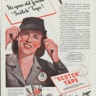 1942 Scotch Tape Ad "It's your old friend "Scotch" Tape!"