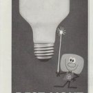 1961 Westinghouse Ad "New Shape Westinghouse Eye Saving Bulbs"