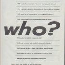 1961 Bell Telephone Ad "who?"