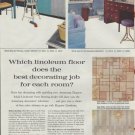 1961 Armstrong Floors Ad "Which linoleum floor ...?"