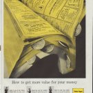 1961 Yellow Pages Ad "How to get more value for your money"