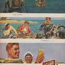 1950 Schlitz Beer Ad "I was curious"