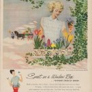 1949 Textron Ad "Sweet as a Window Box"