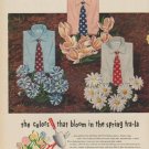 1949 Van Heusen Ad "the colors that bloom in the spring tra-la"