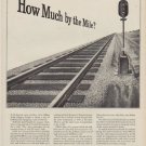 1949 Association of American Railroads Ad "How Much by the Mile?"