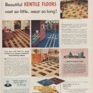 1949 Kentile Floors Ad "cost so little ... wear so long!"