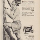 1949 Hanes Ad "Climb or stoop or sit -- GIVVIES always fit"