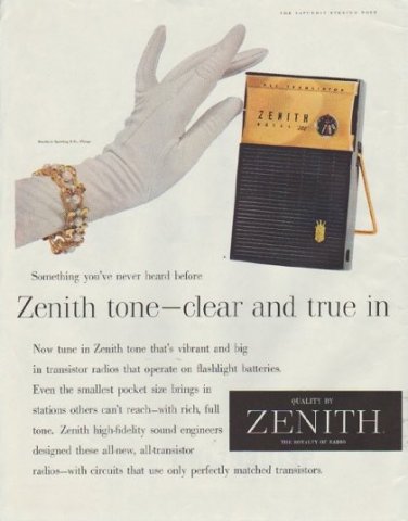 1958 Zenith Ad "Something you've never heard before"