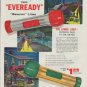 1958 Union Carbide Ad "new "Eveready" "Beacon" Lites"