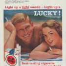 1958 Lucky Strike Ad "Light up a Lucky!"