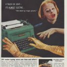 1958 Underwood typewriter Ad "Golden-Touch Standard"