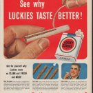1952 Lucky Strike Ad "Be Happy-Go Lucky!"