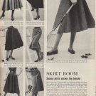 1952 Sacony skirts and blouses Ad "Skirt Boom"