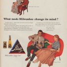 1952 Blatz Beer Ad "What made Milwaukee change its mind?"