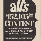 1955 ALL Detergent Ad "Contest"