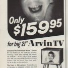 1955 Arvin TV Ad "Pay More?"