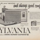 1961 Sylvania Ad "At your service ..."