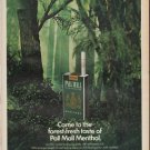 1967 Pall Mall Ad "forest-fresh taste"