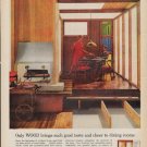 1962 National Lumber Manufacturers Association Ad "Only WOOD"