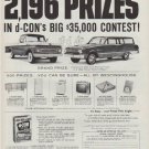 1962 d-CON Ad "2,196 PRIZES"