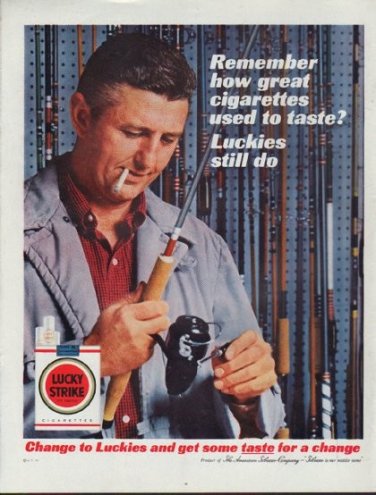 1962 Lucky Strike Ad "Remember how great ..."