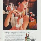 1959 Martini & Rossi Ad "a delightful Continental Custom"