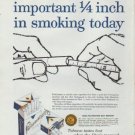 1959 Parliament Ad "The most important 1/4 inch in smoking today"