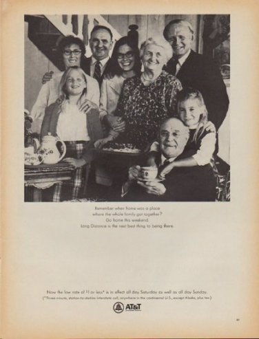 1968 AT&T Ad "Remember when home was a place"